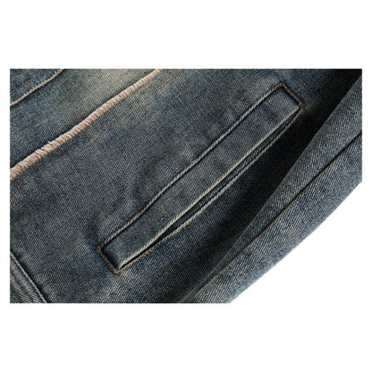 High Street Distressed Raw Edge Jacket - Thrashink