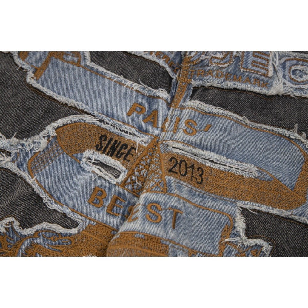 High - Street Frayed Artisan Washed Jeans - Thrashink