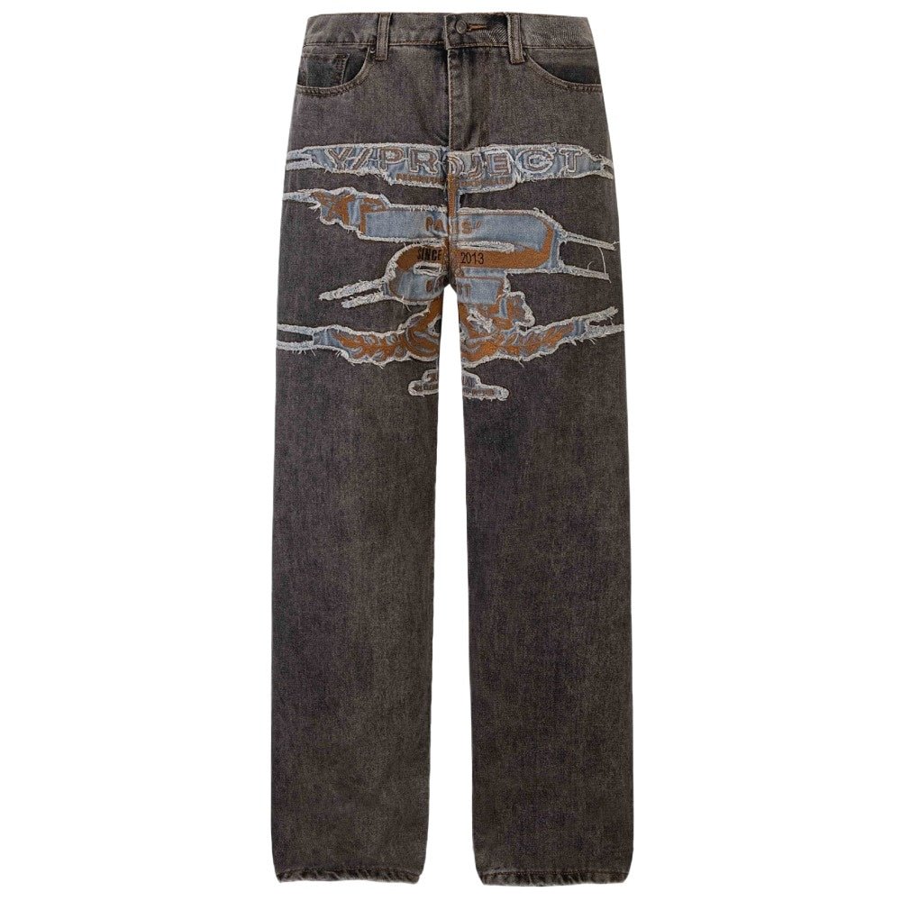 High - Street Frayed Artisan Washed Jeans - Thrashink