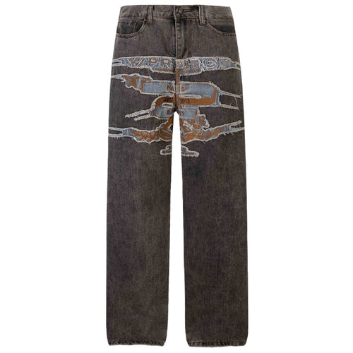 High - Street Frayed Artisan Washed Jeans - Thrashink