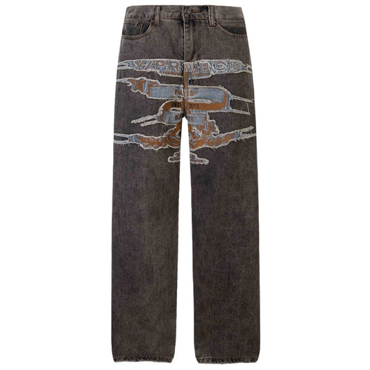 High - Street Frayed Artisan Washed Jeans - Thrashink