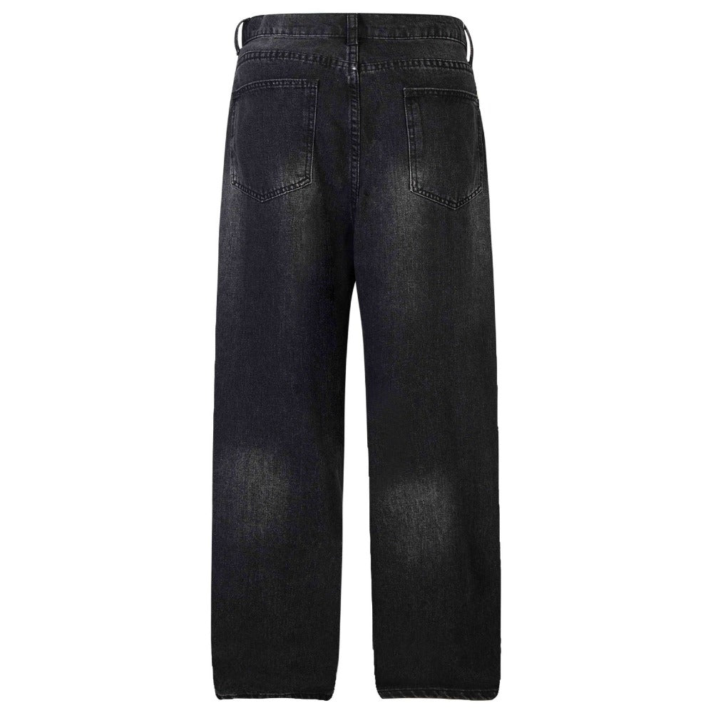 High - Street Frayed Artisan Washed Jeans - Thrashink