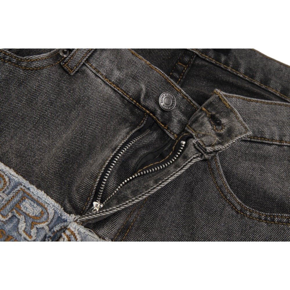 High - Street Frayed Artisan Washed Jeans - Thrashink