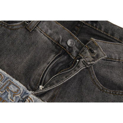 High - Street Frayed Artisan Washed Jeans - Thrashink