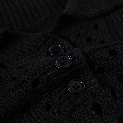 Hollow Mesh Grid Polo - Thrashink