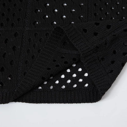 Hollow Mesh Grid Polo - Thrashink