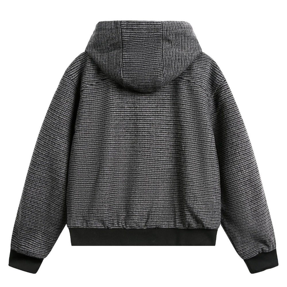 Houndstooth Toggle - Hood Tweed Jacket - Thrashink