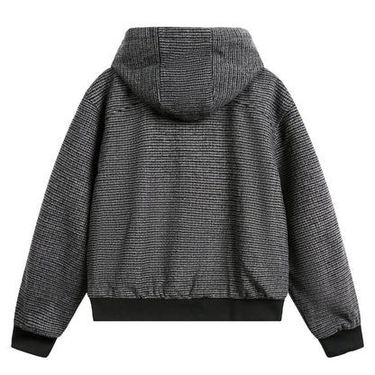 Houndstooth Toggle - Hood Tweed Jacket - Thrashink