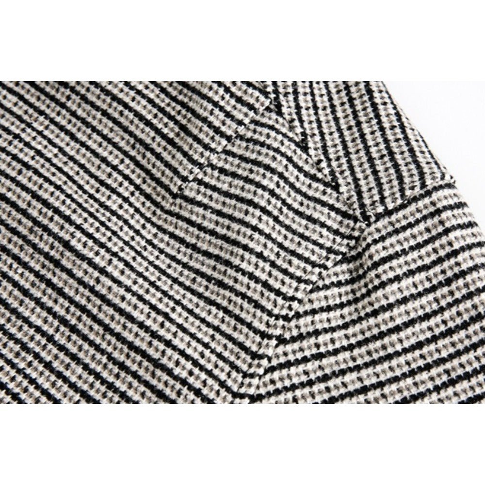 Houndstooth Toggle - Hood Tweed Jacket - Thrashink