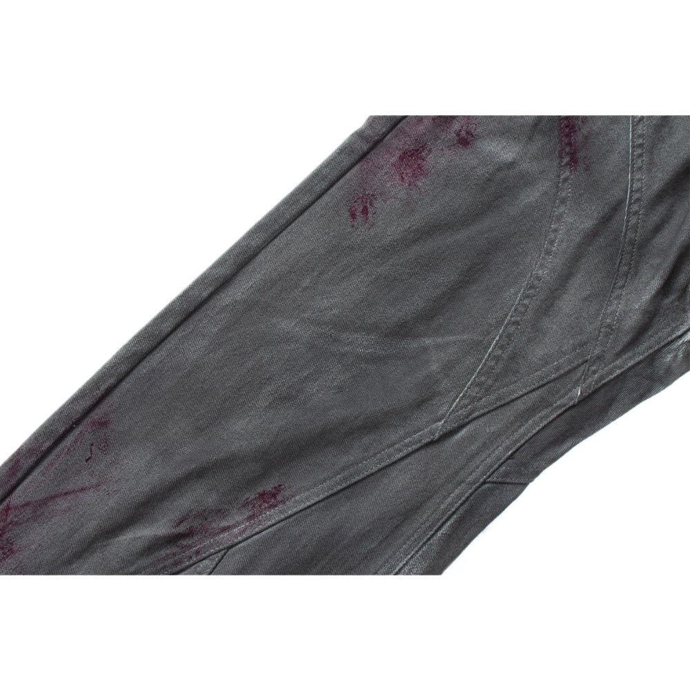 Industrial Gray Distressed Wide - Leg Jeans - Thrashink