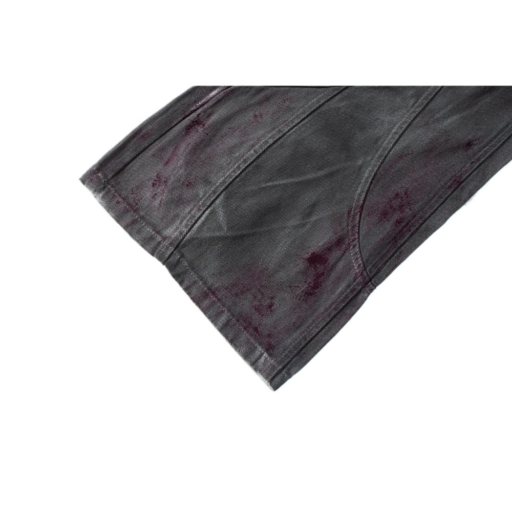 Industrial Gray Distressed Wide - Leg Jeans - Thrashink