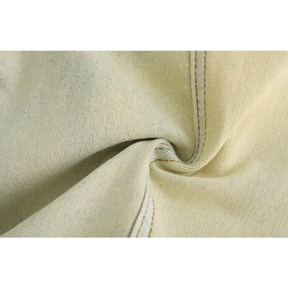 Irregular Lines Distressed Jeans - Thrashink