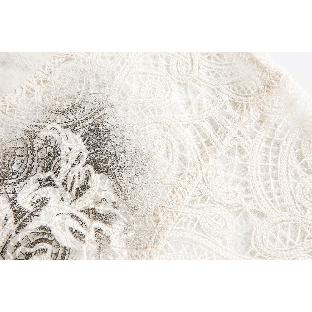 Jacquard Floral Spray Shirt - Thrashink