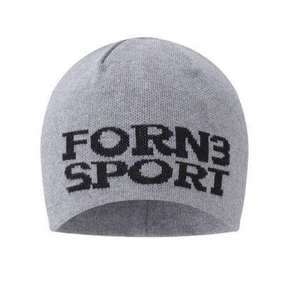 Jacquard Lettered Knitted Hat - Thrashink