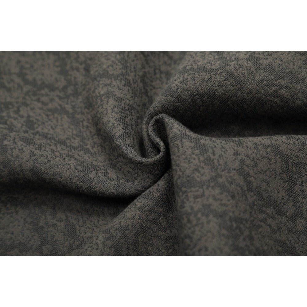 Jacquard Patterned Zip - Up Hooded Jacket - Thrashink