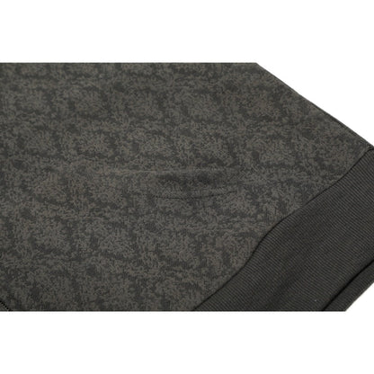 Jacquard Patterned Zip - Up Hooded Jacket - Thrashink