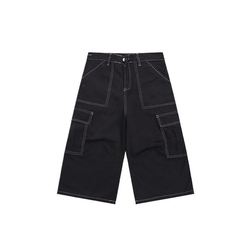 Large Pocket Line Cargo Shorts - Thrashink