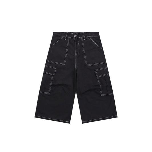 Large Pocket Line Cargo Shorts - Thrashink