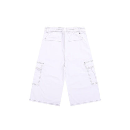 Large Pocket Line Cargo Shorts - Thrashink