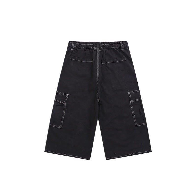 Large Pocket Line Cargo Shorts - Thrashink