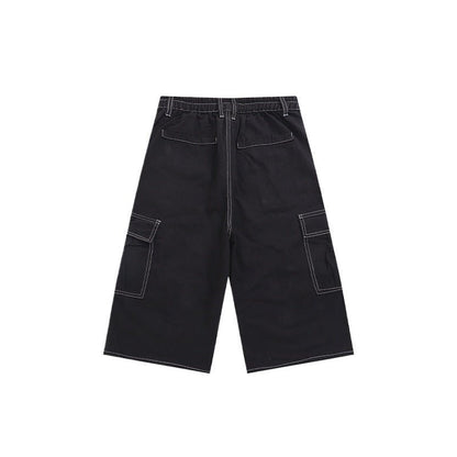 Large Pocket Line Cargo Shorts - Thrashink