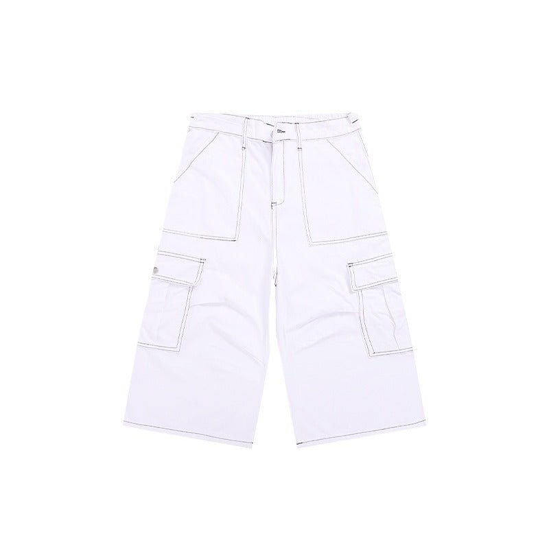 Large Pocket Line Cargo Shorts - Thrashink