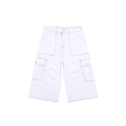 Large Pocket Line Cargo Shorts - Thrashink