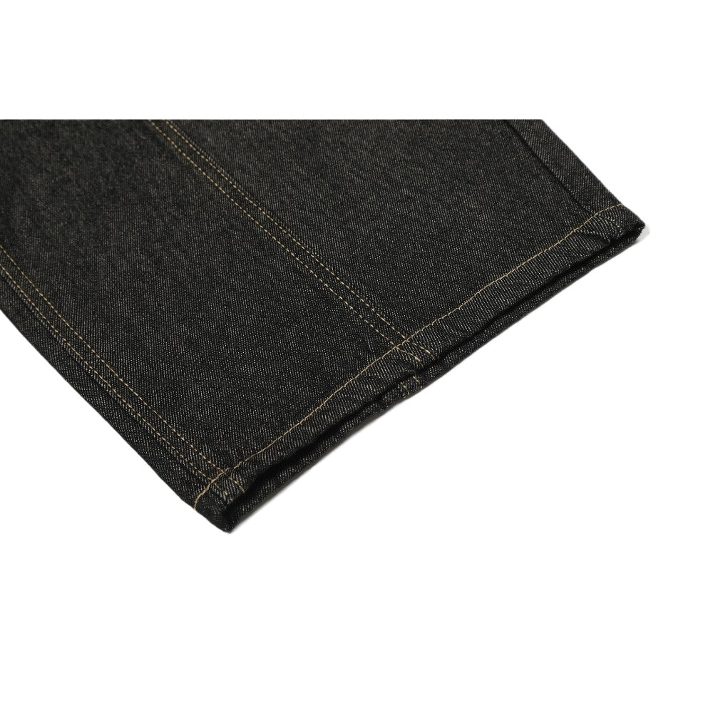 Leopard - Accent Cross Embroidered Studded Jeans - Thrashink