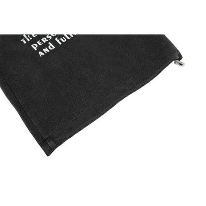 Letter Graffiti Washed Casual Sweatpants - Thrashink