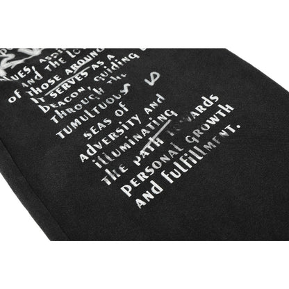 Letter Graffiti Washed Casual Sweatpants - Thrashink