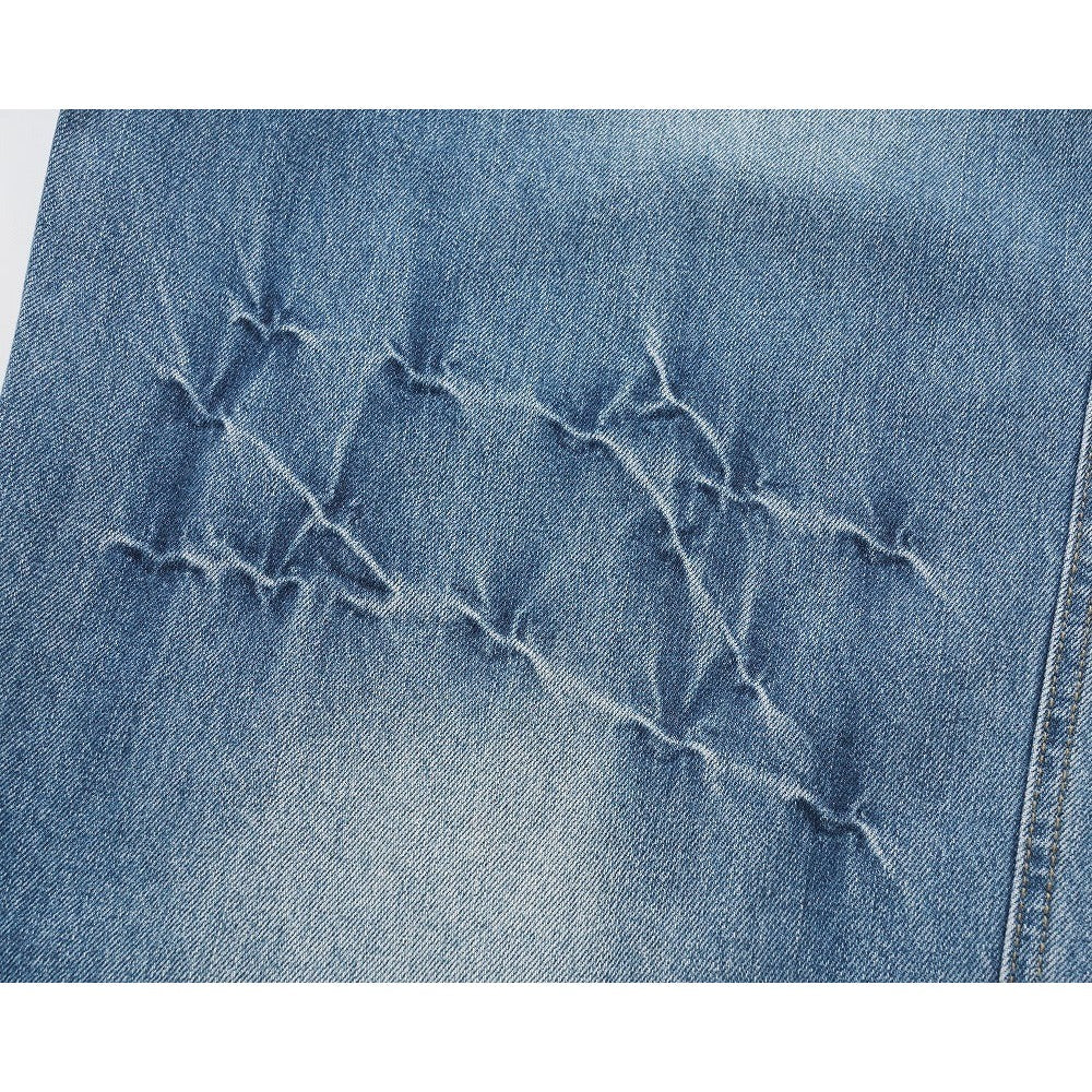 Lightning Pattern Frayed Jeans - Thrashink
