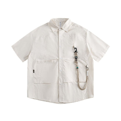 Loose Lanyard Cargo Shirt - Thrashink
