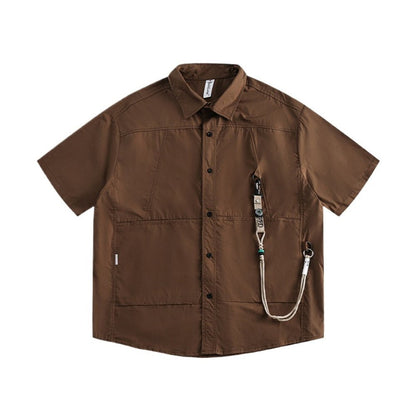 Loose Lanyard Cargo Shirt - Thrashink