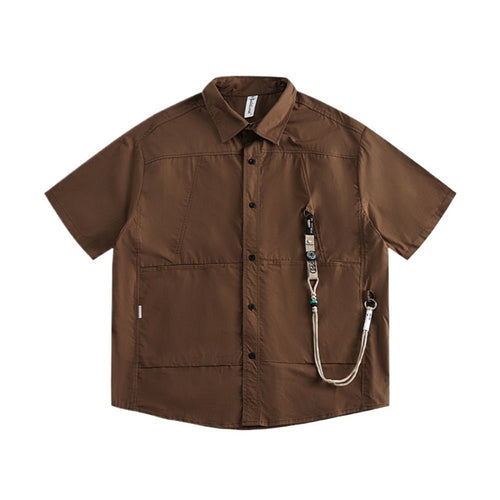 Loose Lanyard Cargo Shirt - Thrashink