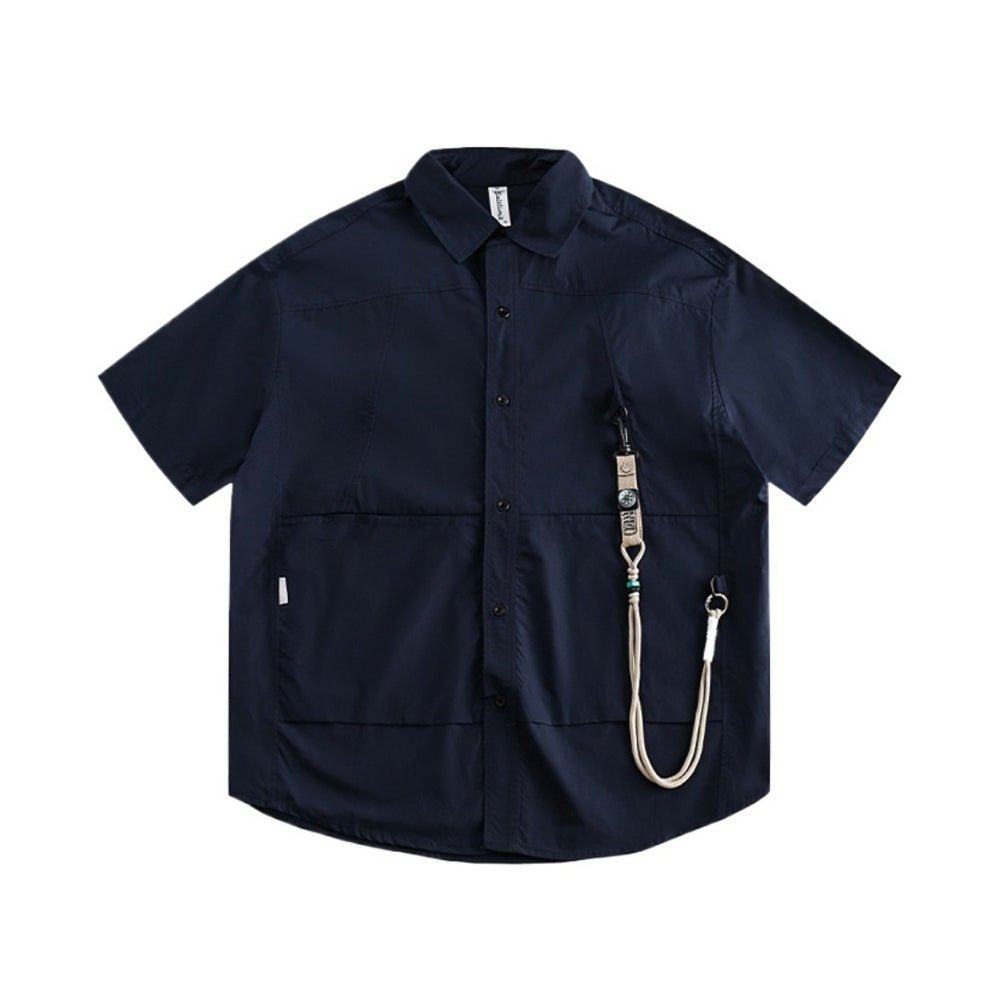 Loose Lanyard Cargo Shirt - Thrashink
