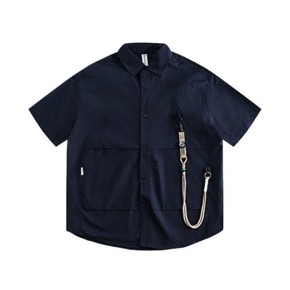 Loose Lanyard Cargo Shirt - Thrashink
