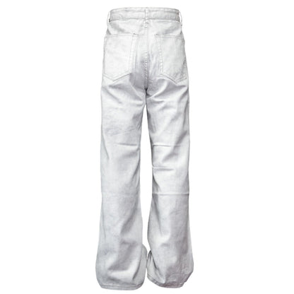 Marble Straight Distressed Jeans - Thrashink