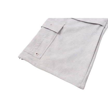 Matte Leather Multi - pocket Studded Trousers - Thrashink