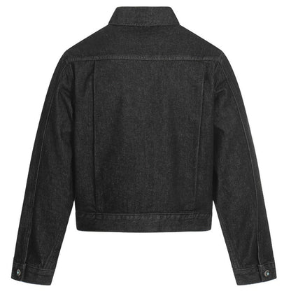 Metal Buckle Workwear Short Denim Jacket - Thrashink