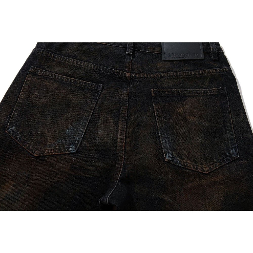 Midnight Paint - Flecked Flares Jeans - Thrashink