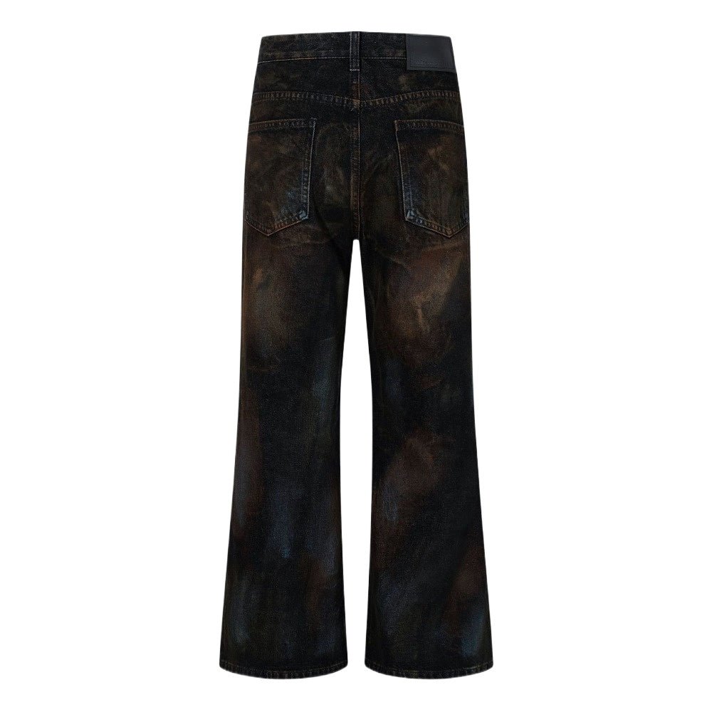 Midnight Paint - Flecked Flares Jeans - Thrashink