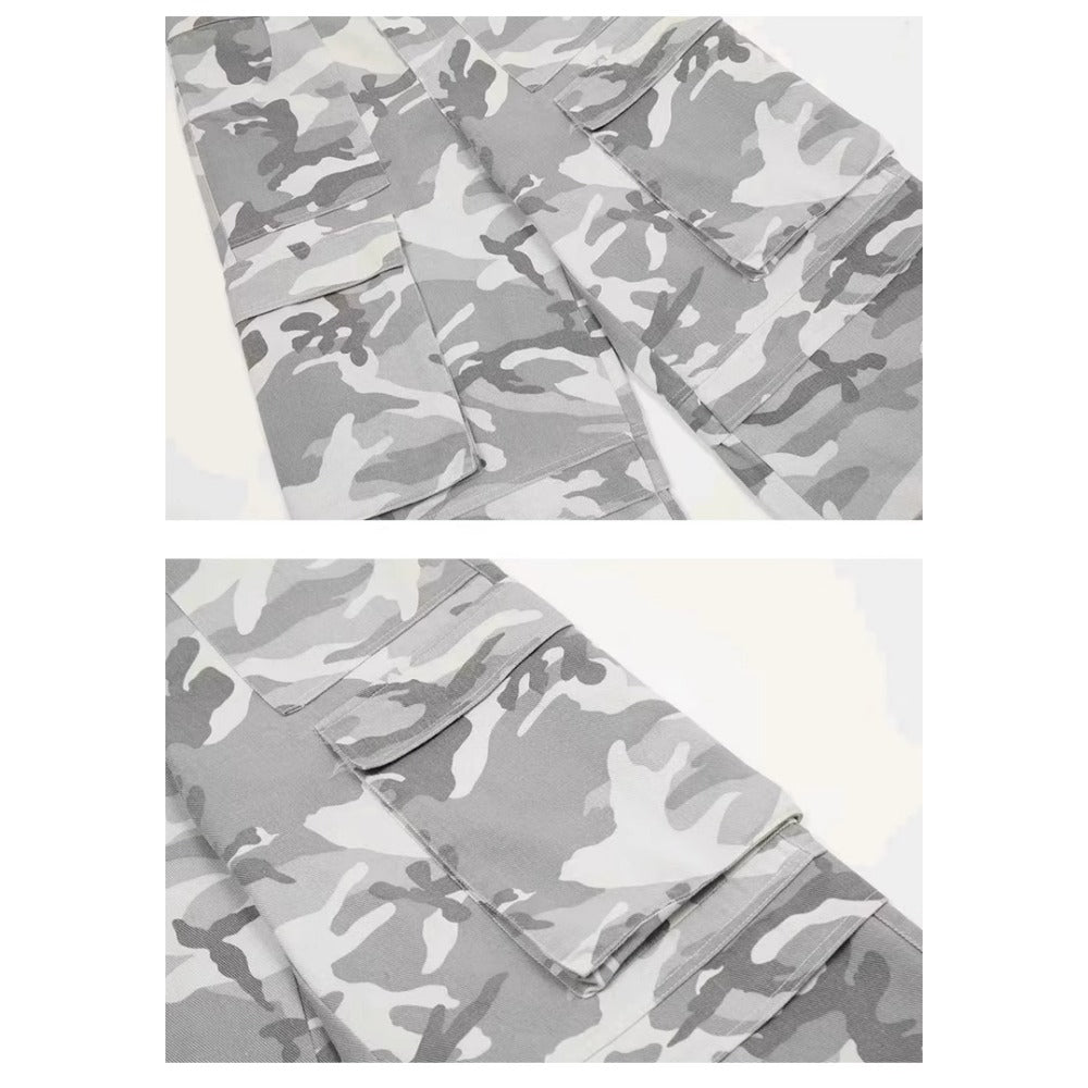 Military Baggy Camo Cargo Pants - Thrashink