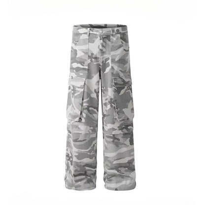 Military Baggy Camo Cargo Pants - Thrashink