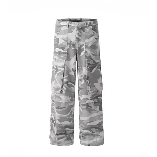 Military Baggy Camo Cargo Pants - Thrashink