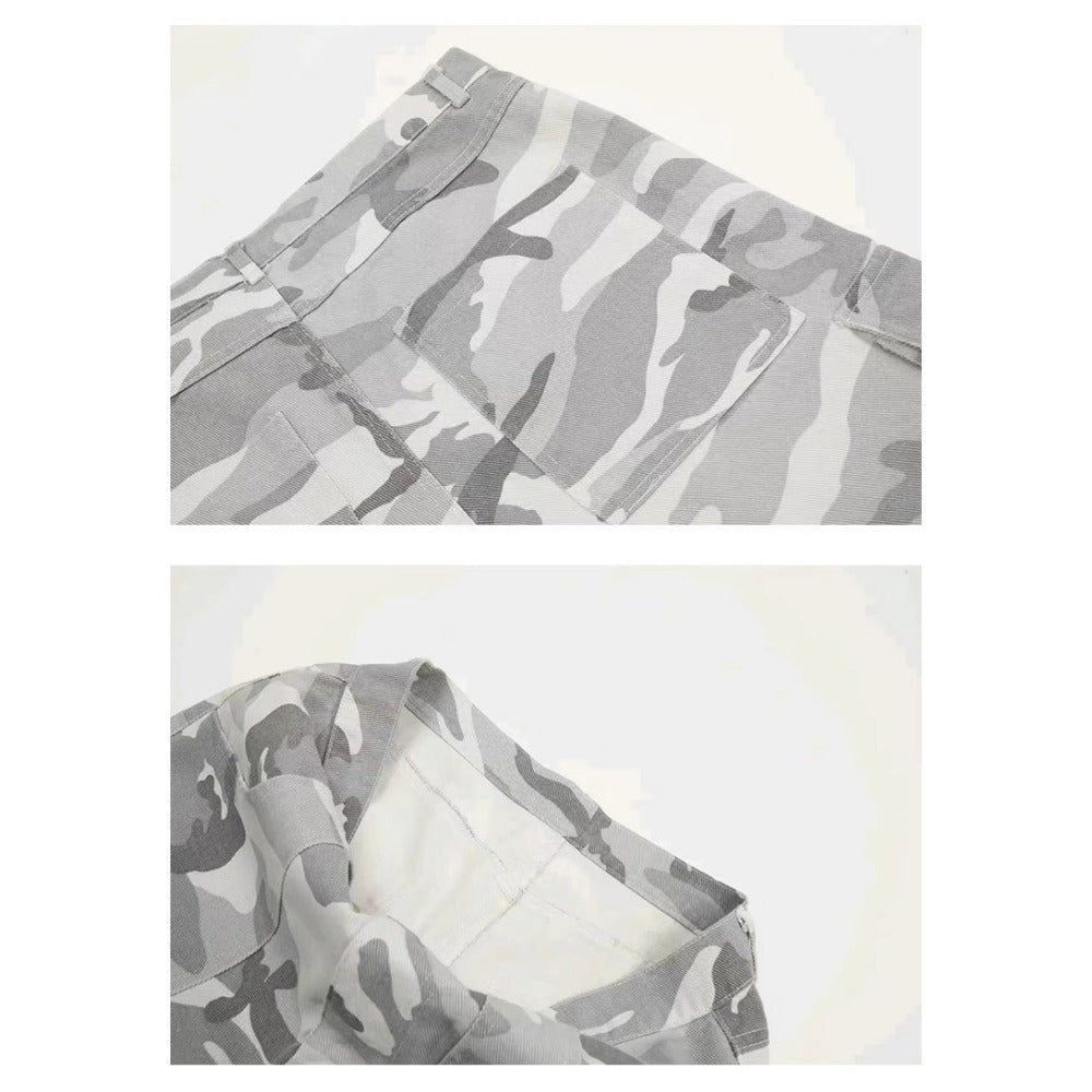 Military Baggy Camo Cargo Pants - Thrashink