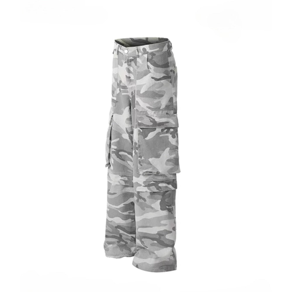 Military Baggy Camo Cargo Pants - Thrashink