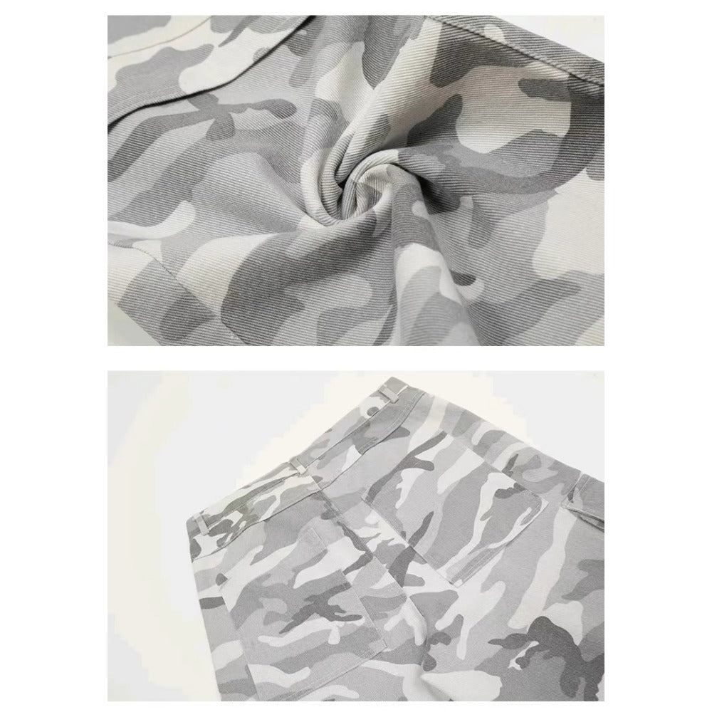 Military Baggy Camo Cargo Pants - Thrashink