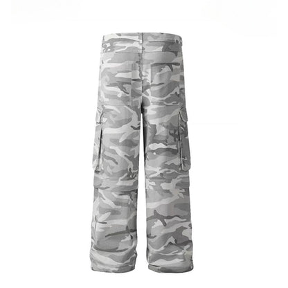 Military Baggy Camo Cargo Pants - Thrashink
