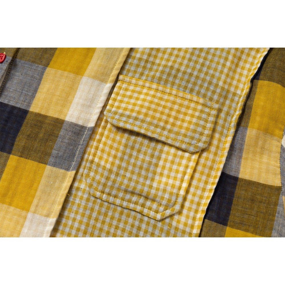 Multi - patterned Patchwork Shirt - Thrashink