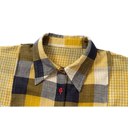 Multi - patterned Patchwork Shirt - Thrashink